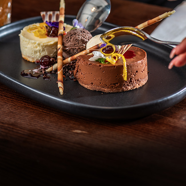 Dessert menu at The Spring Tavern